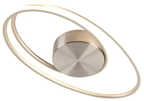 Dizajnové stropné svietidlo oceľ vrátane LED 3-stupňové stmievateľné - Rowan