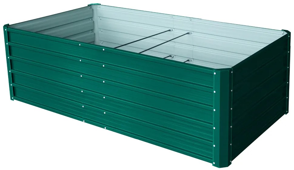 Vyvýšený záhradný záhon BestBerg VZ-940Z / 940 l / 180 x 90 x 58 cm / zelený