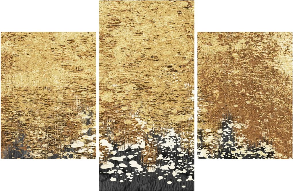 Obraz - Zlatá štruktúra N⁰3 (90x60 cm)
