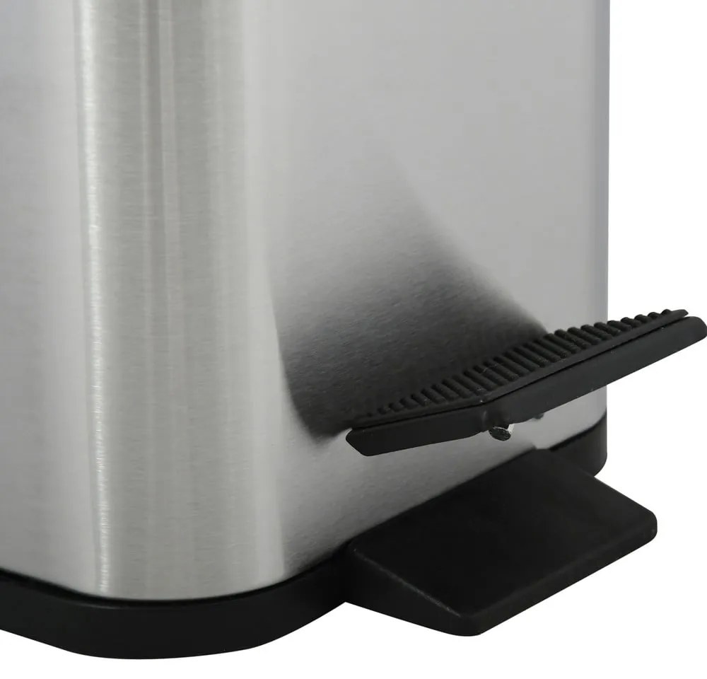 Nášľapný oceľový odpadkový kôš v matne striebornej farbe 5 l Erik – Spirella