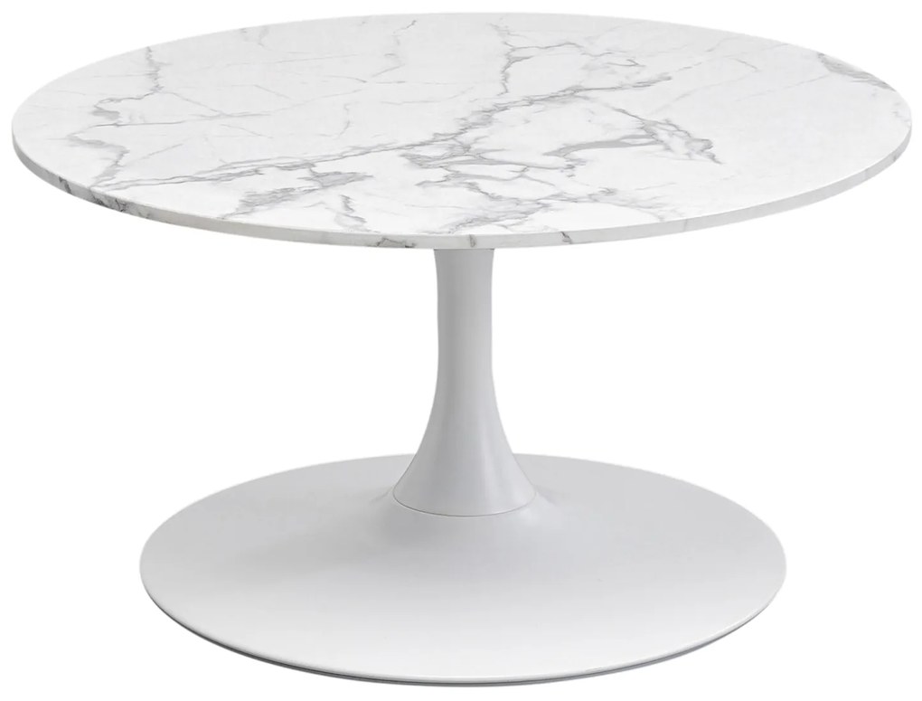 Schickeria Marble konferenčný stolík biely Ø80 cm