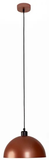 Duolla - Závesné svietidlo na lanku IRONLINE 1xE27/15W/230V pr. 27 cm medená/čierna