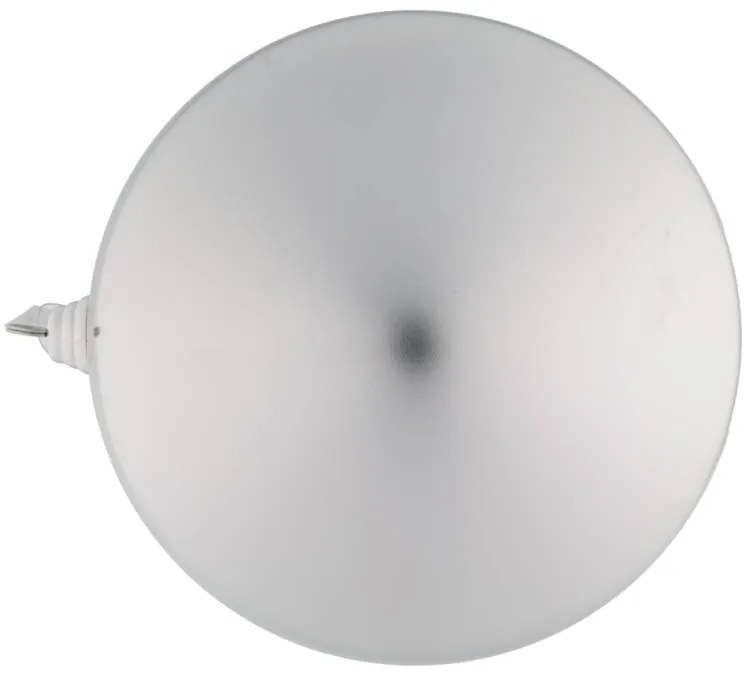 DECOLED Plastová koule, pr. 30 cm, stříbrná, lesklá, UV