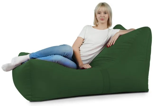 Plyšová leňoška tmavozelená
