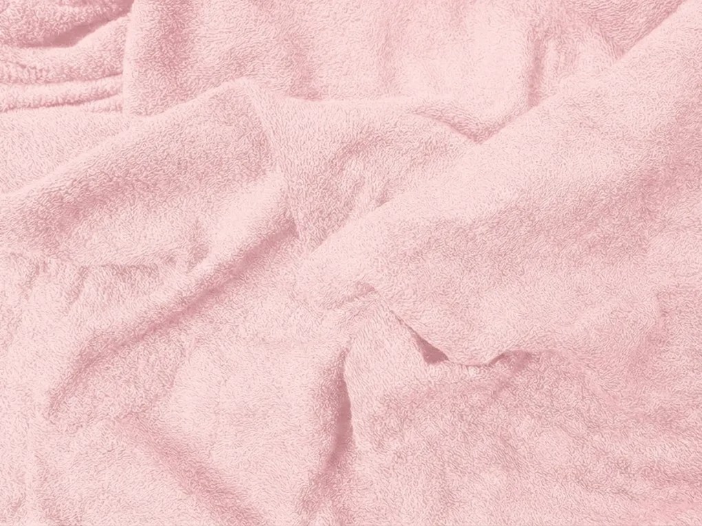 Froté plachta EXCLUSIVE svetloružová 90 x 200 cm