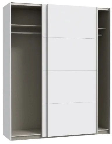 Šatníková skriňa KARO 170x210 cm biela