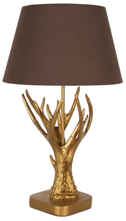 Zlaté stolné svietidlo PAROHY 35*59