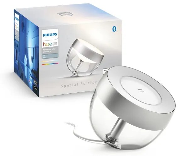 Philips Hue White and color ambiance 8719514411524 Iris (gen4) náladová stolná lampa LED 8,1W/570lm 2000-6500K+RGB strieborná bluetooth