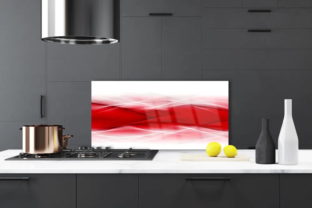 Sklenený obklad Do kuchyne Abstrakcie vlna umenie 120x60 cm
