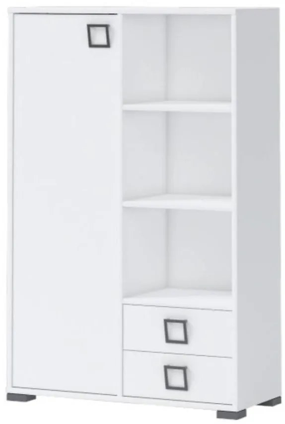 Regál Kiki K12-BE/KI-15 white/white