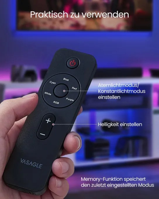 Stolík pod televízor s LED osvetlením LTV331T10