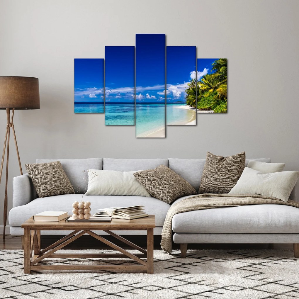 Obraz tropickej pláže (150x105 cm)