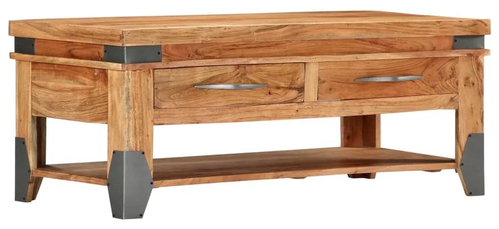 Konferenčný stolík 110x52x45 cm masívne akáciové drevo 282751