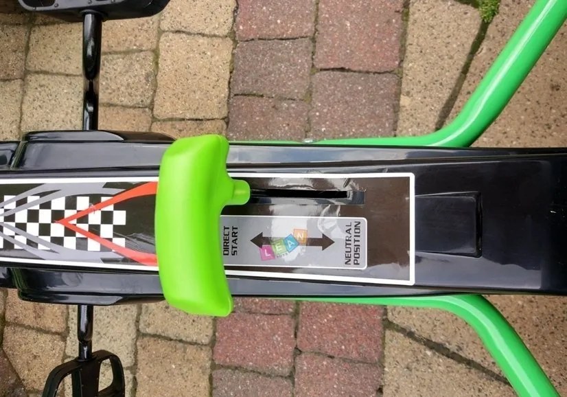 LEAN CARS Zelená motokára A-15 Nafukovacie kolesá