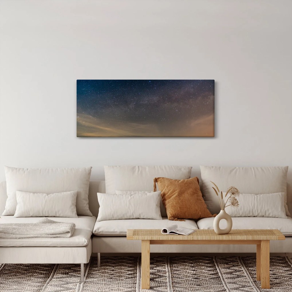 Obraz nočnej oblohy (120x50 cm)
