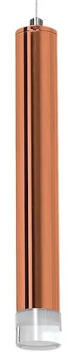 Závesné svietidlo Copper, 3x medené kovové tienidlo, c
