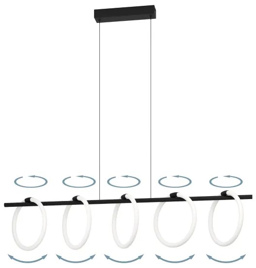 Eglo 900563 - LED Luster na lanku CARANACOA 5xLED/7W/230V