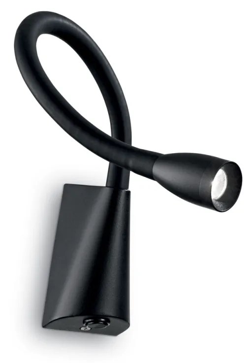 IDEAL LUX LED nástenná lampička GOOSE AP1, čierna