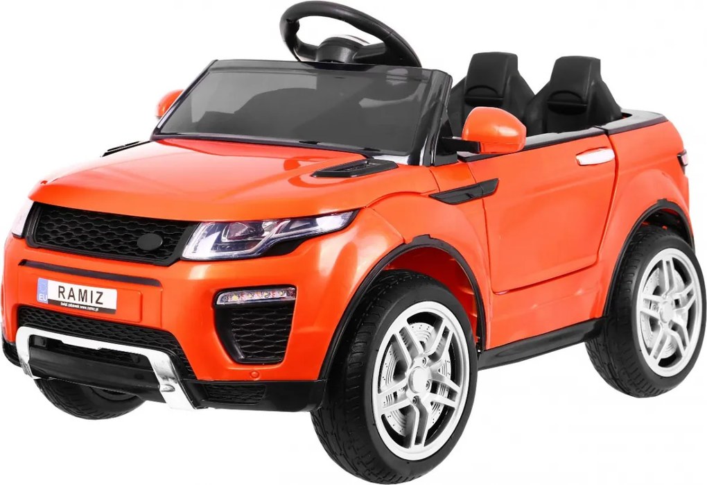Ramiz Elektrické autíčko Rapid Racer pre deti, oranžové SUV + diaľkové ovládanie