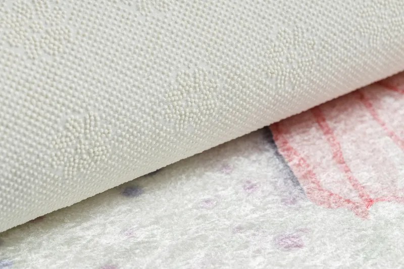 Detský kusový koberec Bambino 1610 Butterflies cream, 80x150, viacfarebná, detská izba, Dywany Łuszczów