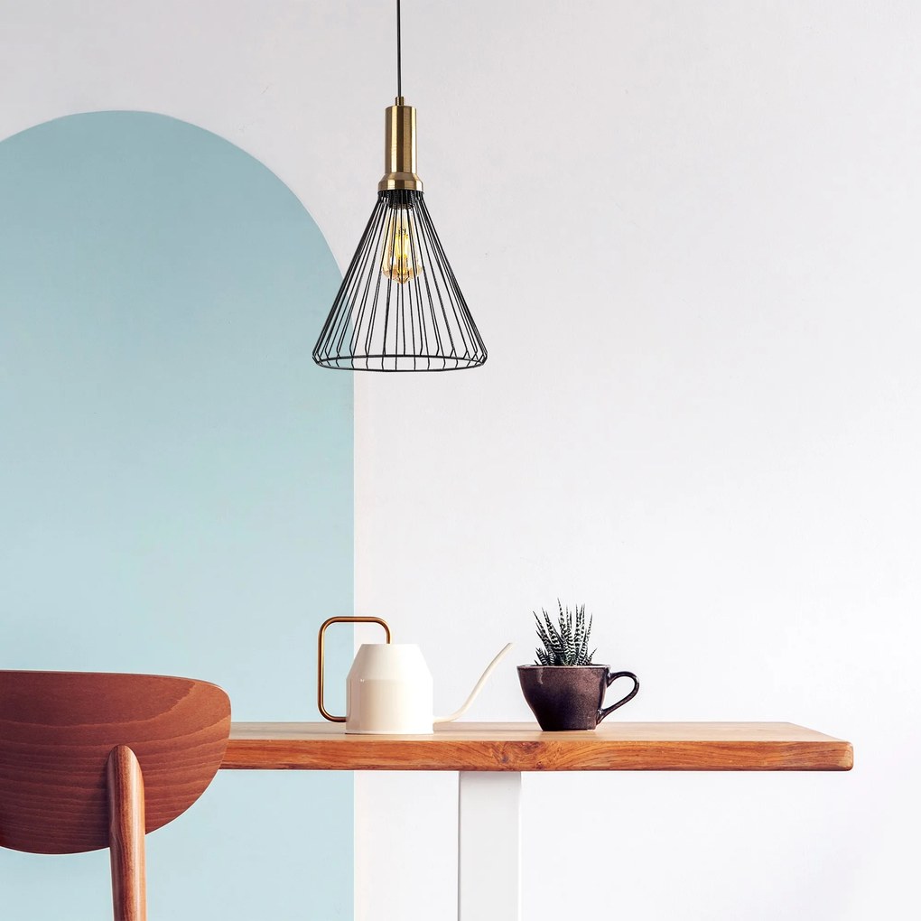 Závesné svietidlo Dear IV čierne