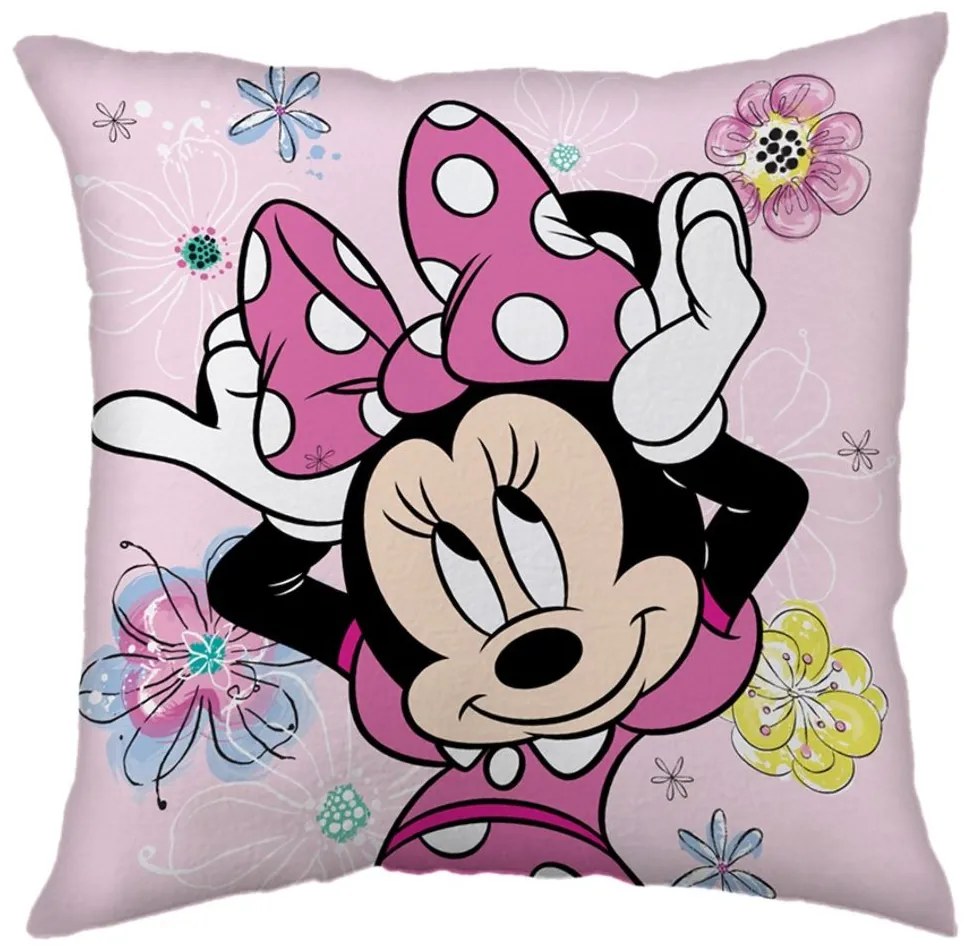 Jerry Fabrics Detský vankúšik s potlačou - Lilo a Stitch - fialová | 40 x 40 cm