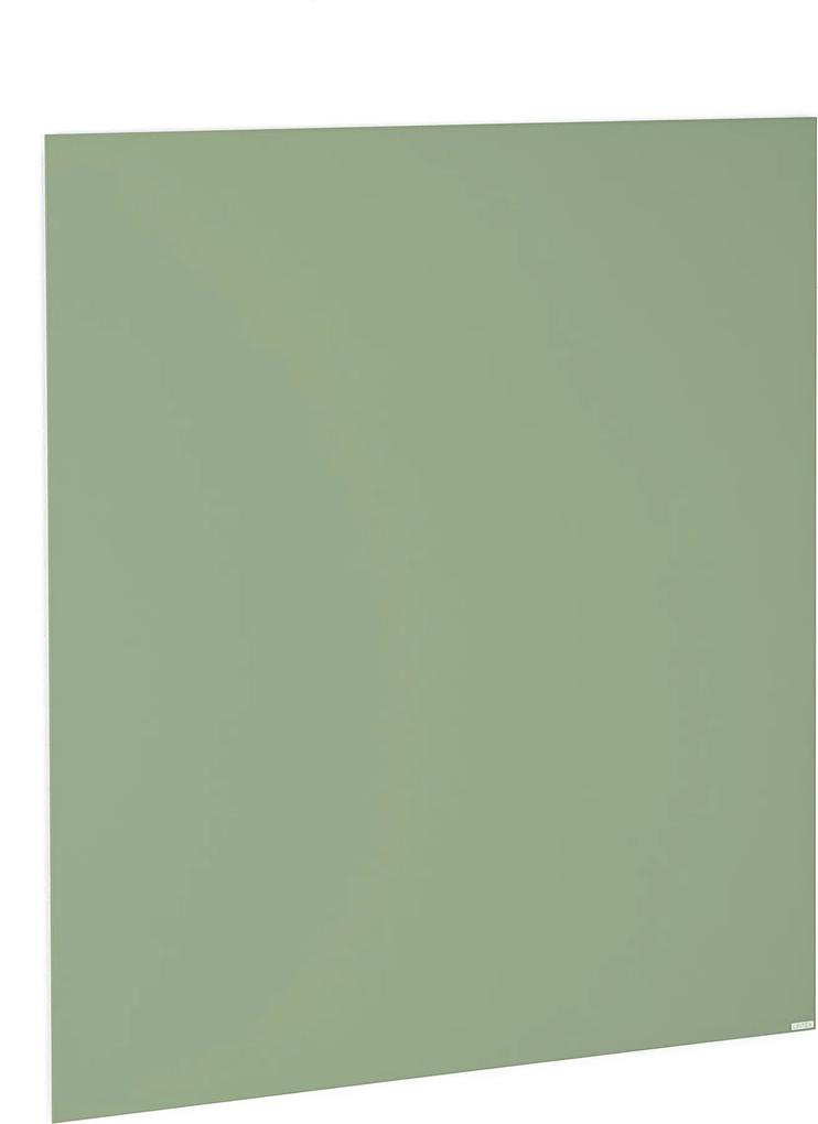 Sklenená magnetická tabuľa Stella, 1000x1000 mm, pastelová zelená