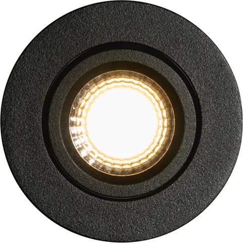 Zástenný bodový reflektor čierny výkyvný 6,5 cm vrátane LED IP54 Ultra Slim - Pupil