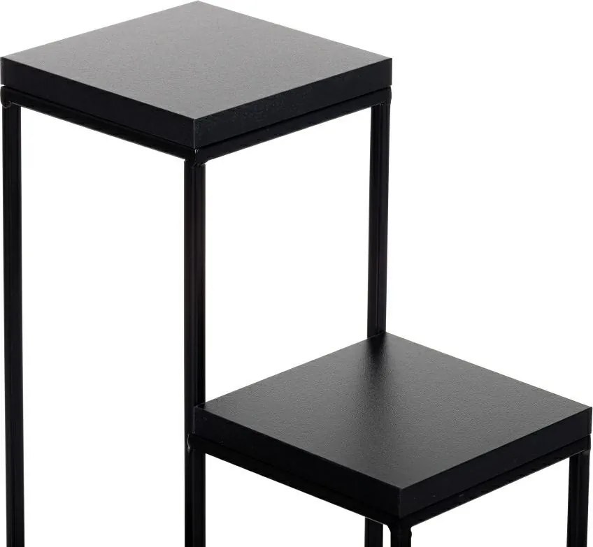 STOJAN NA KVETINÁČ KASKADA 70X40X40 CM ČIERNA