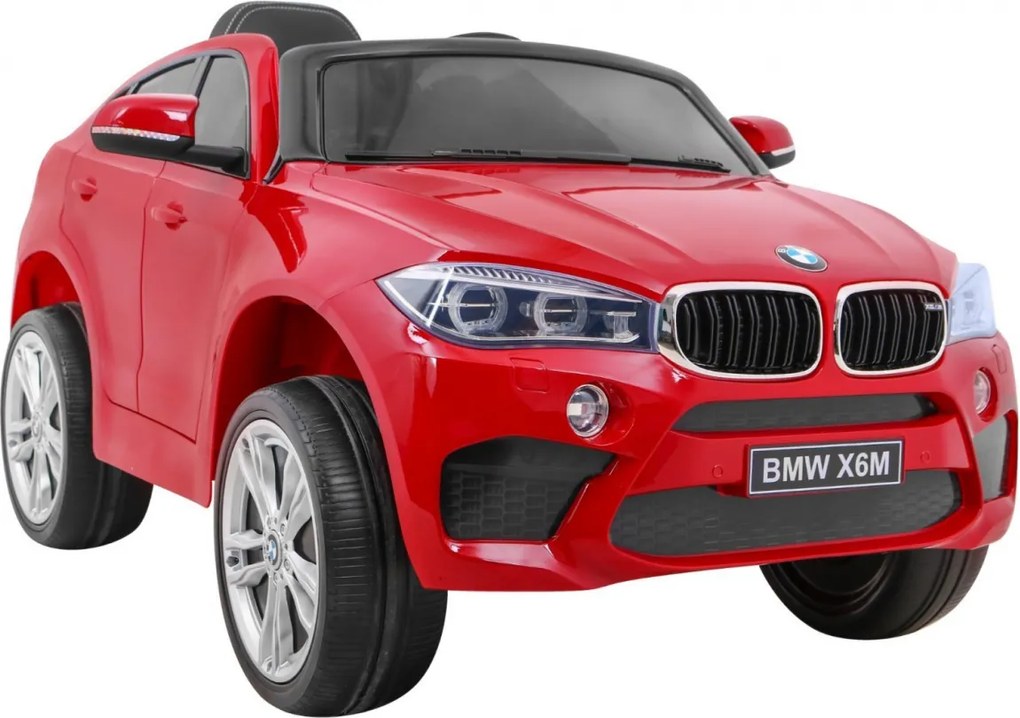 Ramiz Detské elektrické autíčko BMW X6M, červené SUV + diaľkové ovládanie