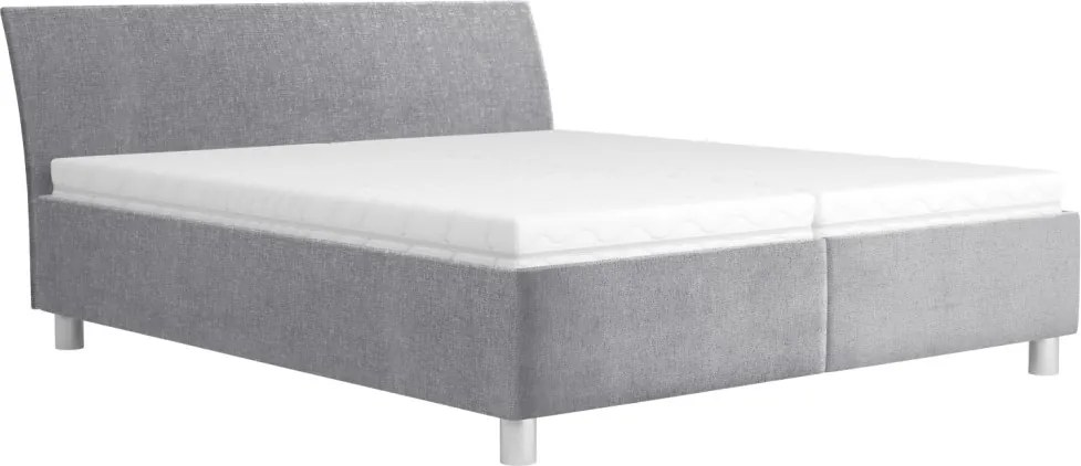 Posteľ Bali 180x200 cm, holubia sivá látka