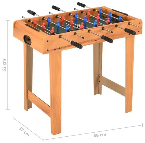 vidaXL Mini stolný futbal 69x37x62 cm javor-