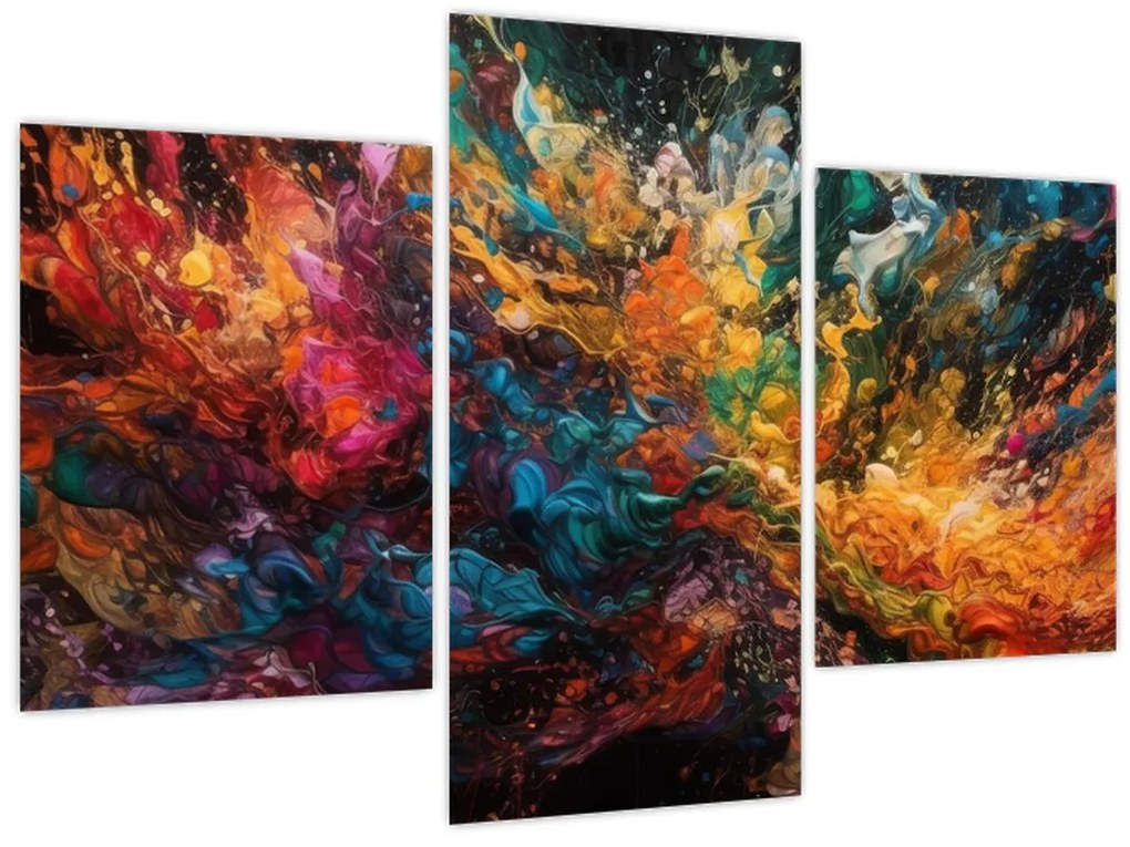 Obraz - Farebná abstrakcia II. (90x60 cm)