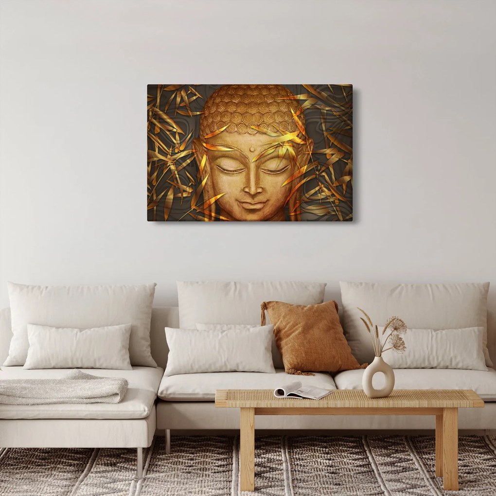 Obraz - Zlatý Budha (90x60 cm)