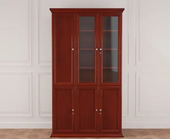 Veľká kancelárska skriňa so sklenenou dýhou Diamante