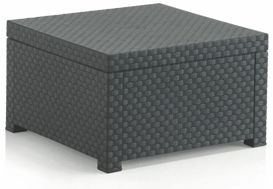 Záhradný odkladací stolík z umelého ratanu 56x56 cm – Juinsa
