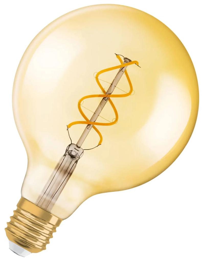 OSRAM LED E27 4W 2 000 K Vintage Globe zlatá