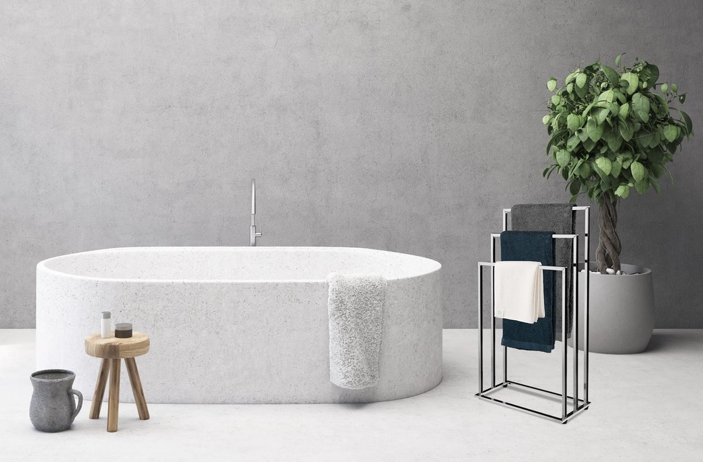 Dekorstudio Vešiak na uteráky 3-ramenný - chrómový