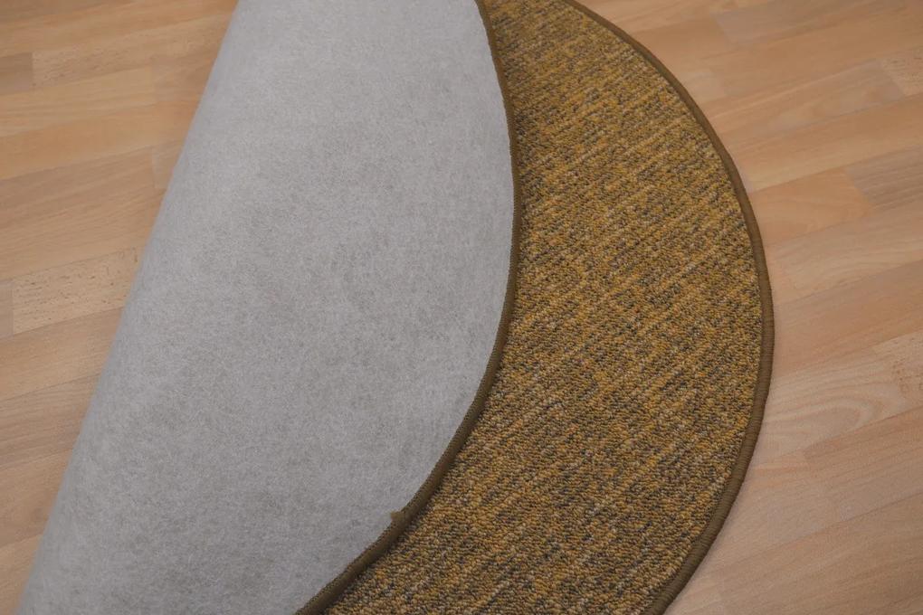 Vopi koberce Kusový koberec Alassio zlatohnedý okrúhly - 160x160 (priemer) kruh cm