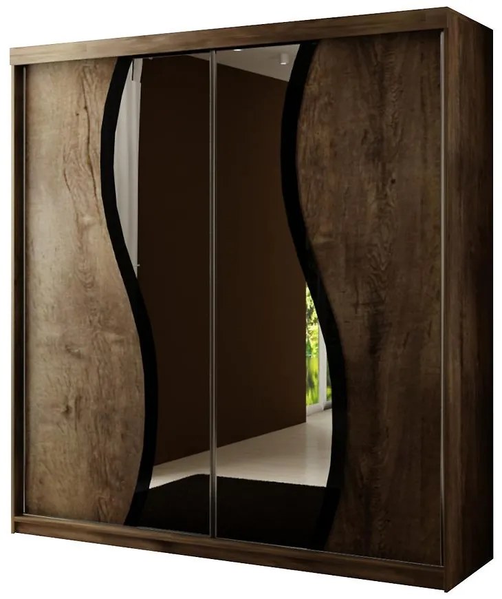 Skriňa Top 9 200 Tmavý jaseň