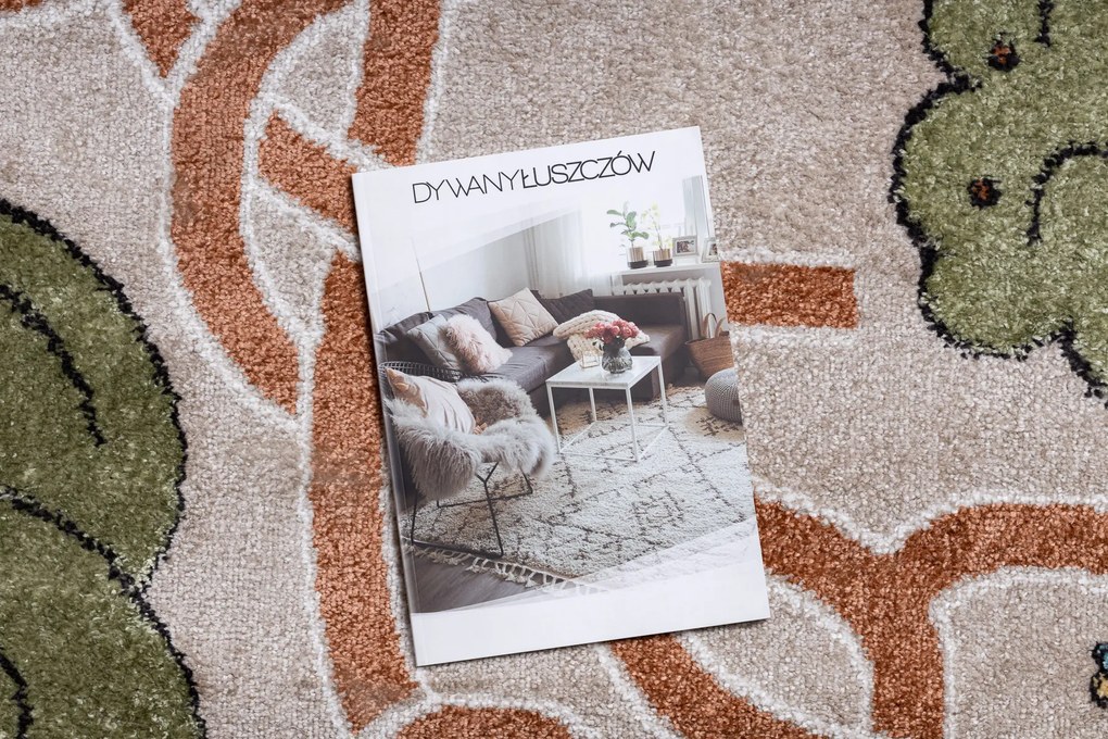 Koberec FUN Honey pre deti, medveď, včely béžový