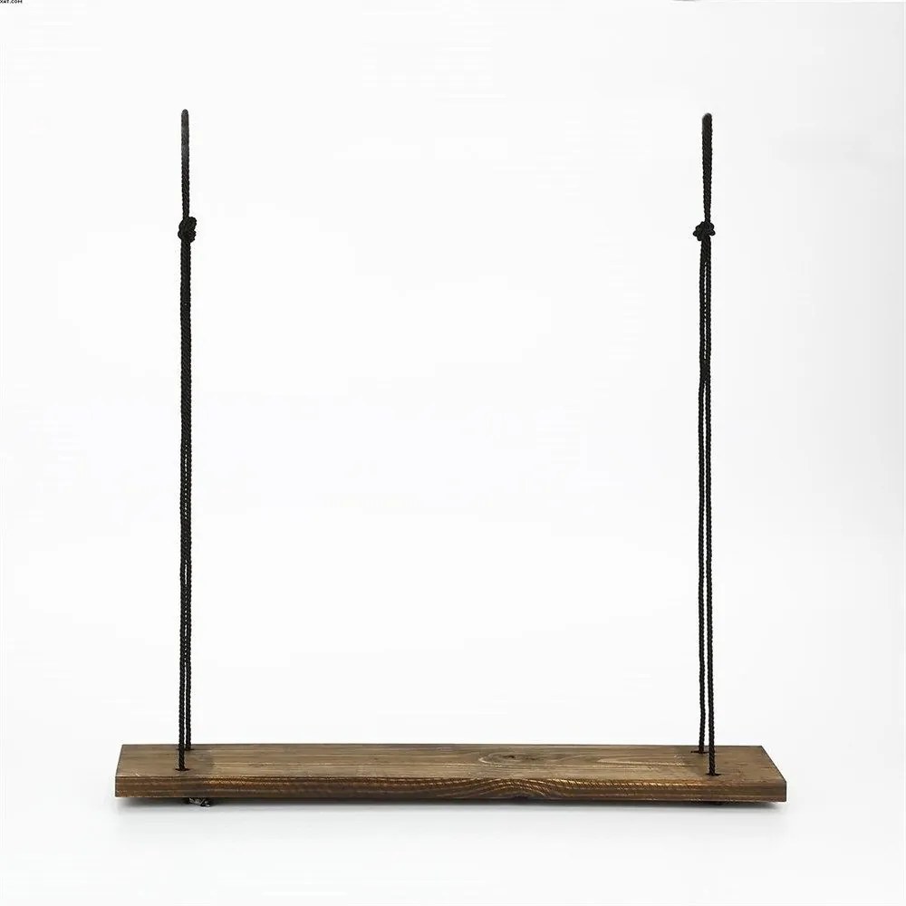 Nástenná polica HANG 60 cm orech americký/čierna