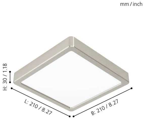 Eglo 99241 - LED stropné svietidlo FUEVA 5 LED/16,5W/230V