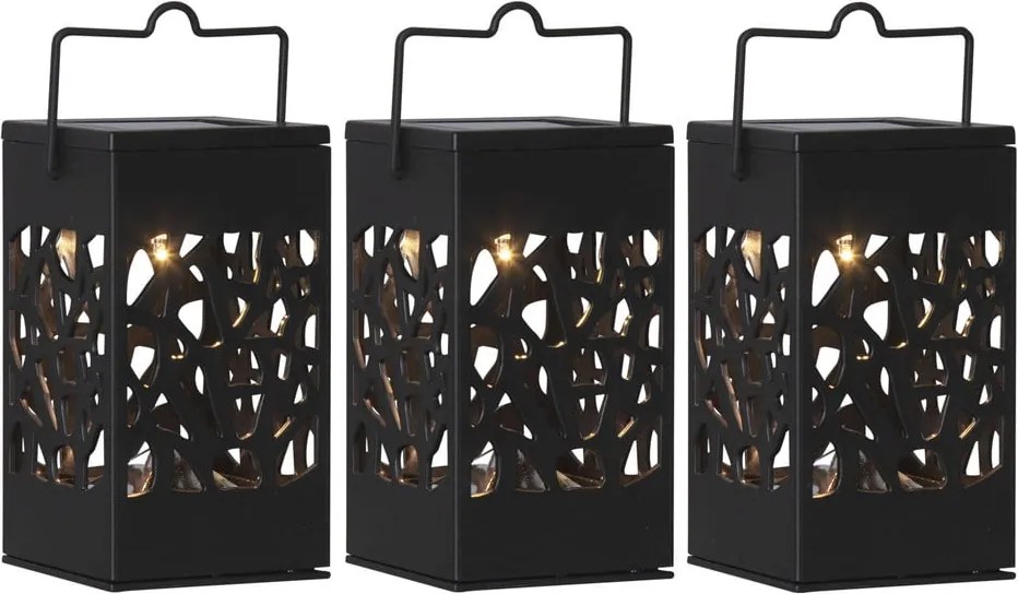 Súprava 3 závesných solárnych LED lampáš Star Trading Izola, výška 11 cm