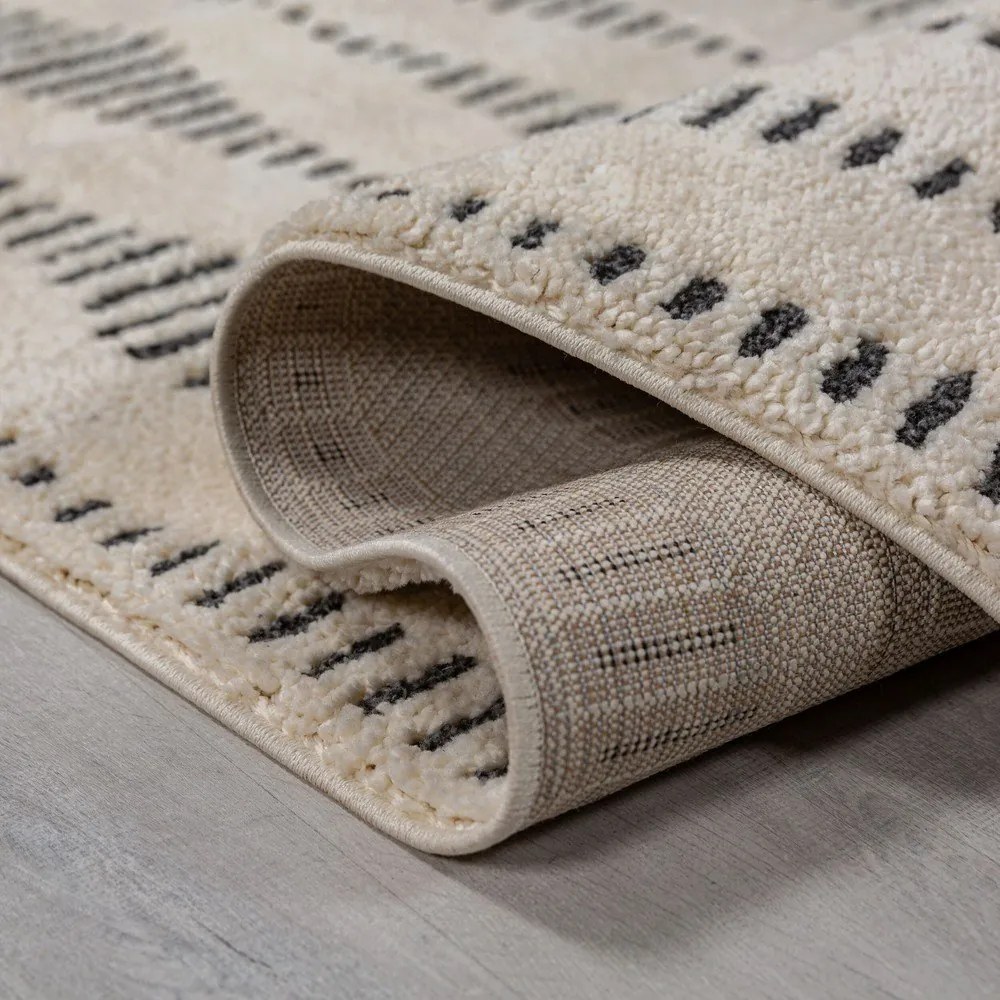 Krémovobiely koberec 200x290 cm Knot – Flair Rugs