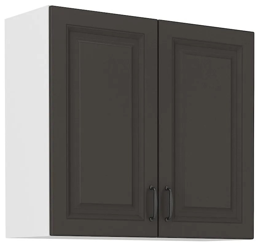 Kuchynská skrinka STILO grafit mat/biely 80g-72 2f