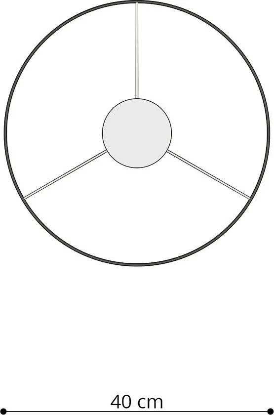 Biely detský luster s plastovým tienidlom ø 40 cm Puss – Sollux