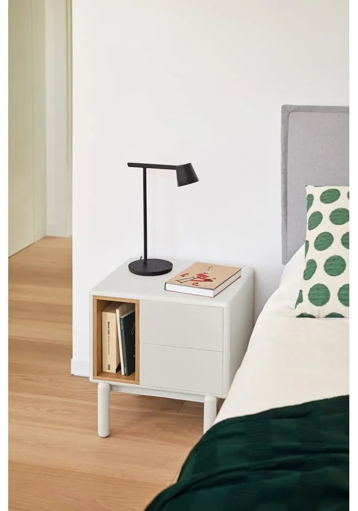 Krémový nočný stolík Corvo – Teulat