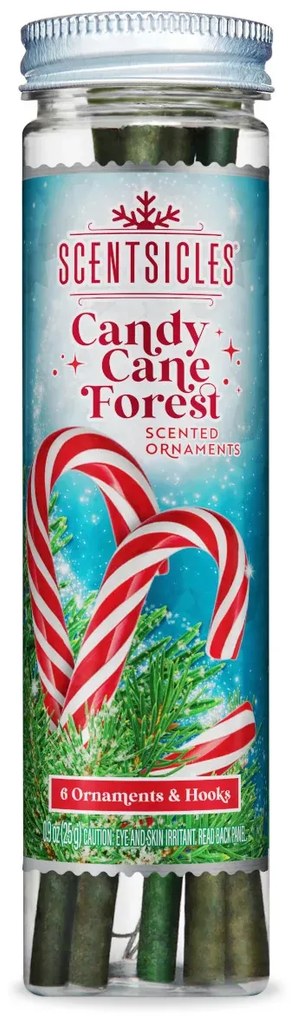 Vonné tyčinky na stromček- Scentsicles Candy Cane Forest 6ks