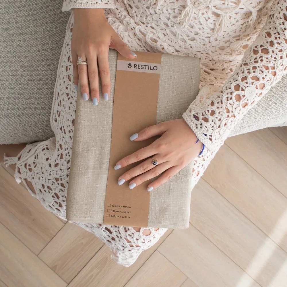 Béžový záves 140x270 cm Valeta – Restilo